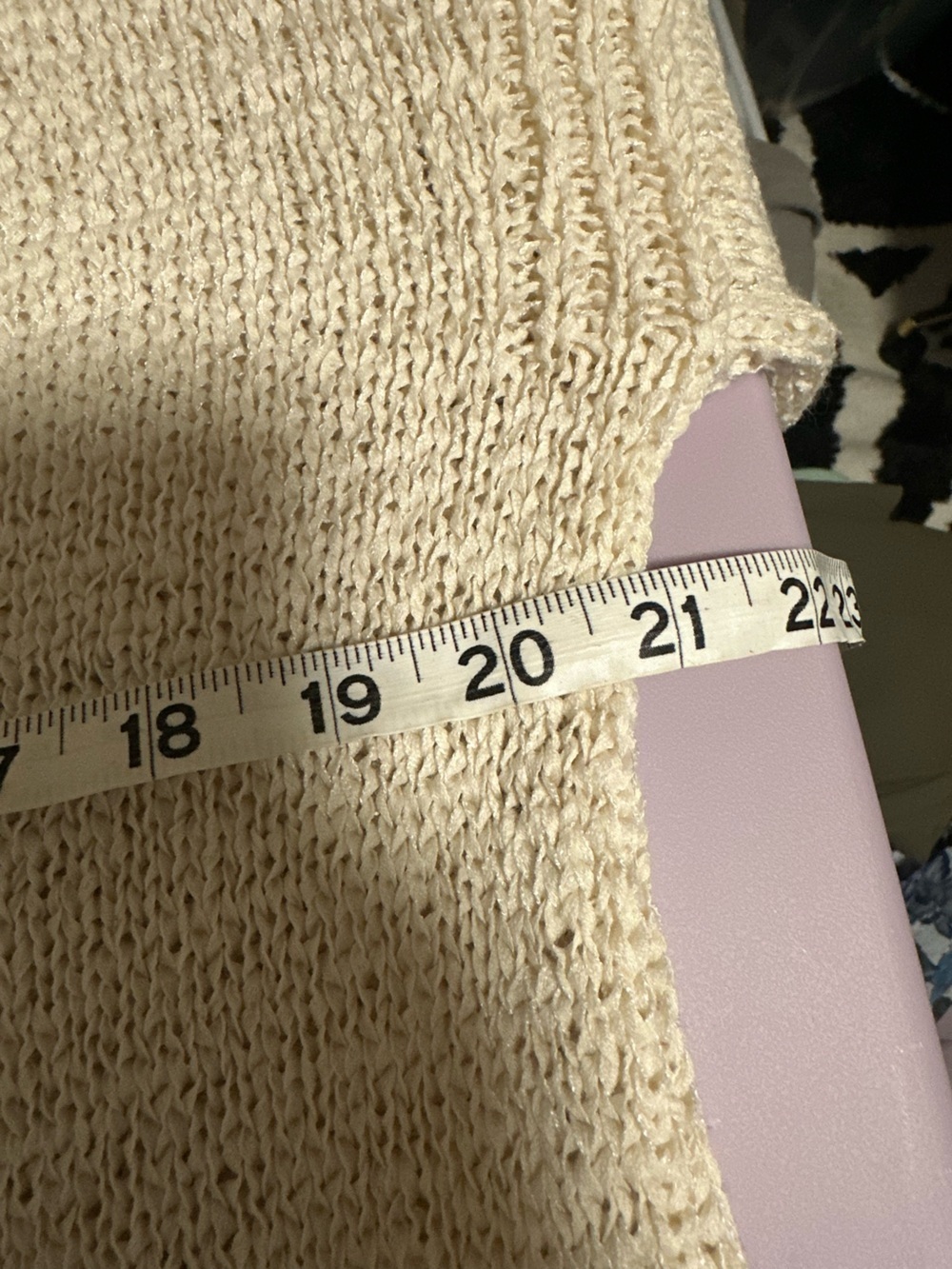J. Crew Women's Flared Sleeve Swing Sweater ivory champagne size M H7152 cotton - Picture 7 of 8